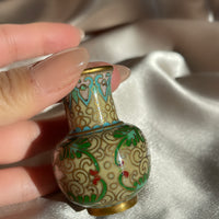 A vintage Chinese import cloisonne enamel miniature vase