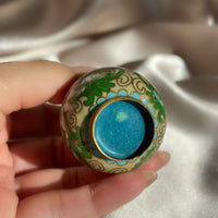 A vintage Chinese import cloisonne enamel miniature vase