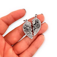 Vintage Sterling Silver "Mizpah" Pendant Friendship Gift Idea in Hand