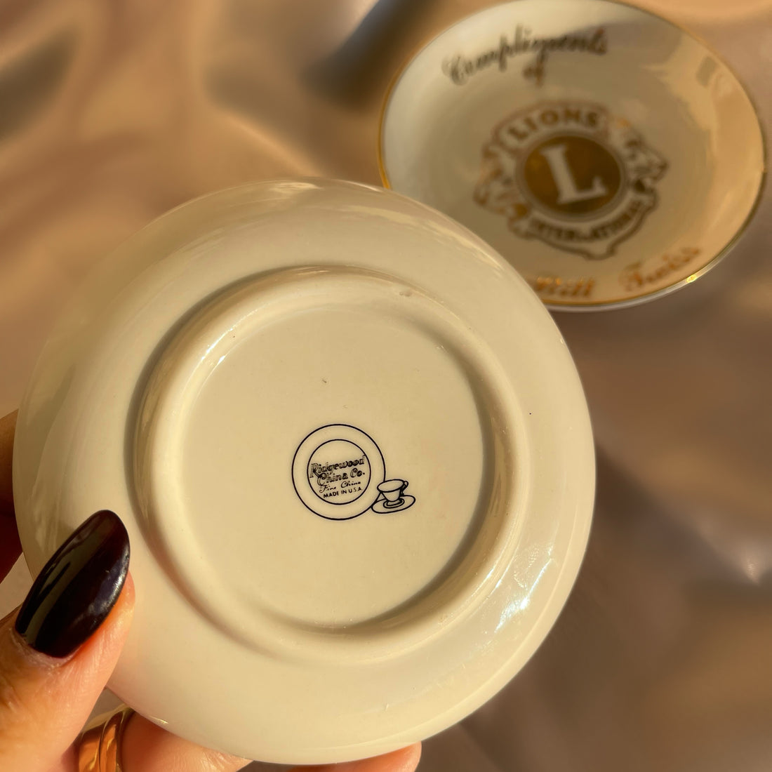 Vintage Lions International Club decorative porcelain plate