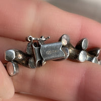 Vintage Sterling Silver San Marco Link 16" Choker Necklace