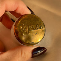 Melba cosmetics vintage jar with brass lid