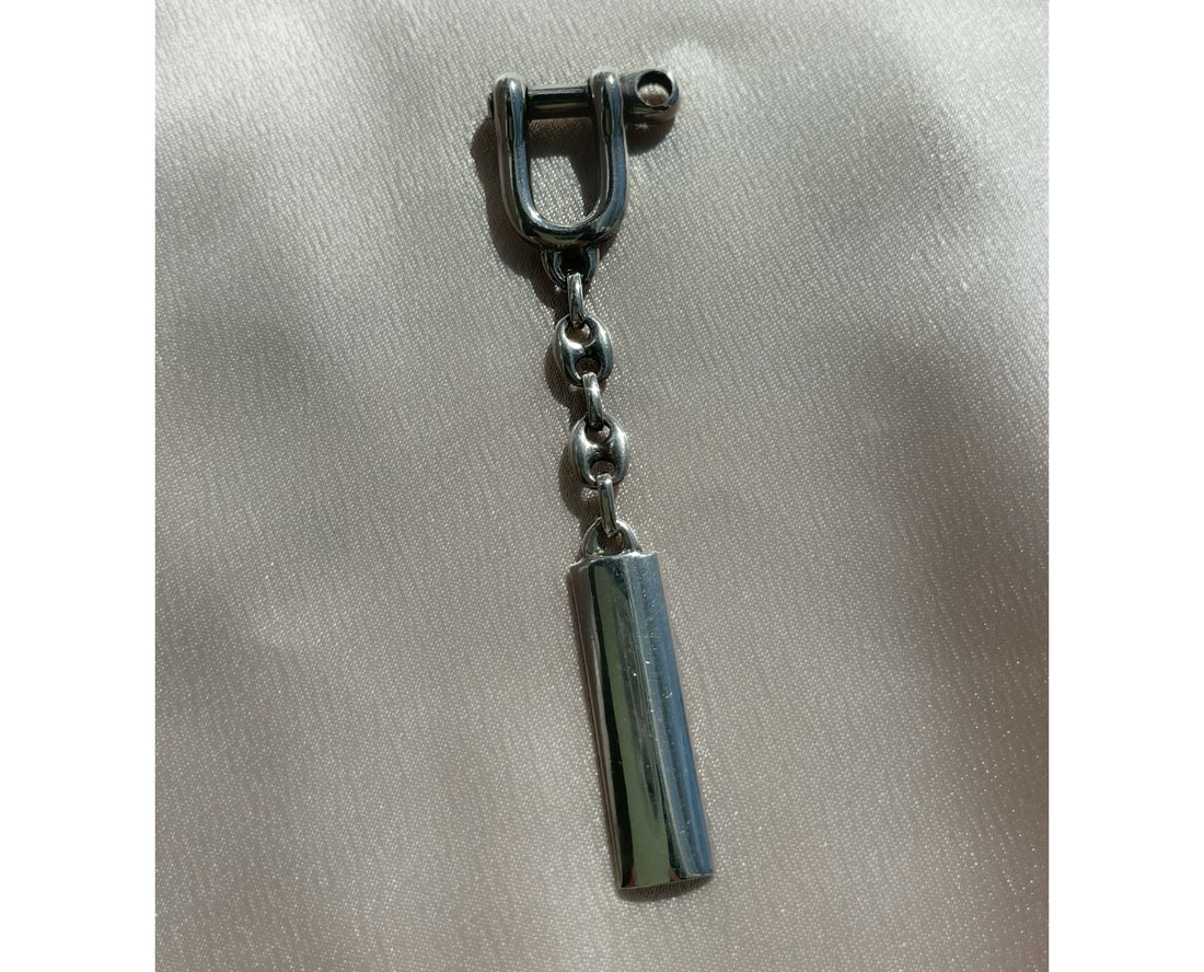 Vintage Sterling Silver Tiffany & Co. Valet-Style Shackle Key Chain with  Mariner Link Detail, Marked Italy