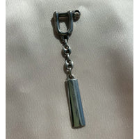 Vintage Sterling Silver Tiffany & Co. Valet-Style Shackle Key Chain with Mariner Link Detail, Marked Italy